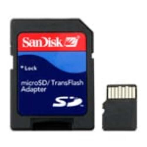 MicroSD™-kort på 4 GB med SD™-adapter